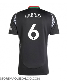 Arsenal Gabriel Magalhaes #6 Maglia Gara Trasferta Repliche 2024-25